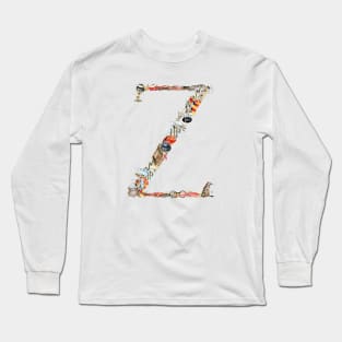 Magical letter Z, Monogram,Custom Letter Print, Initials Long Sleeve T-Shirt